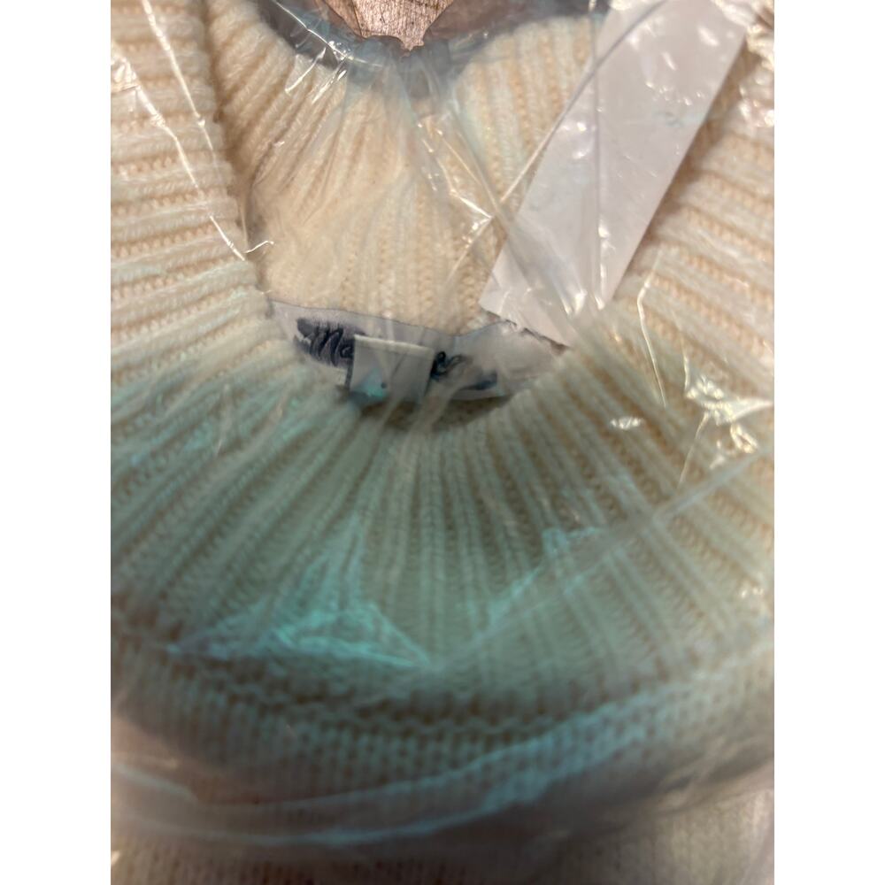 Madewell SoftWool Boxy Crewneck Oversized Sweater XS NWT Cream Cloud NT602 - Picture 7 of 7